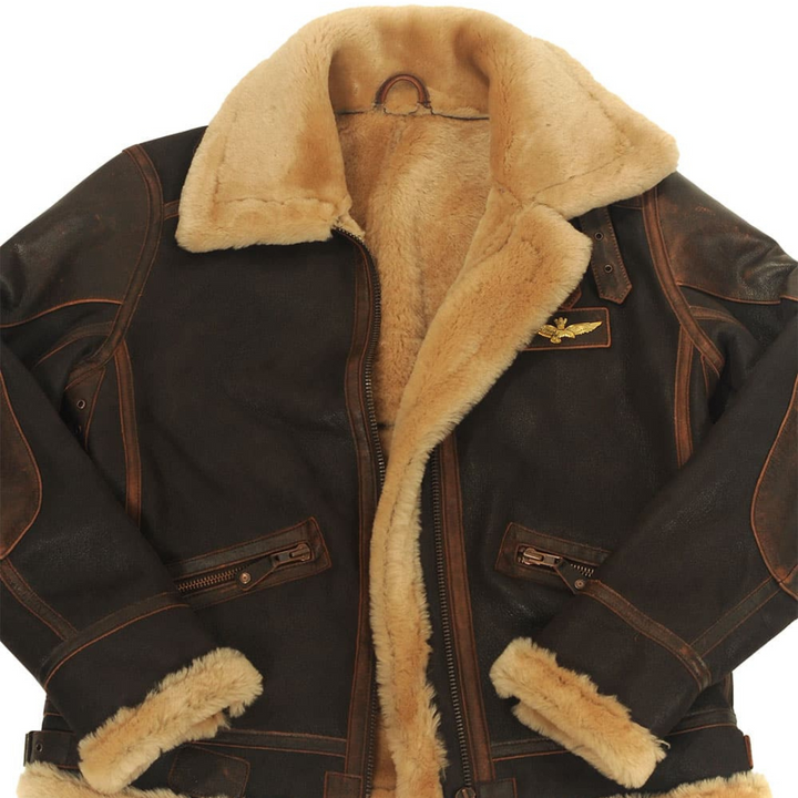Harper Aviator Leather Jacket