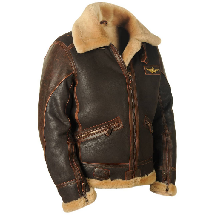 Harper Aviator Leather Jacket