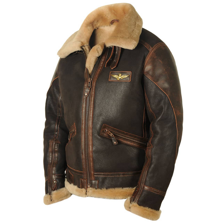 Harper Aviator Leather Jacket