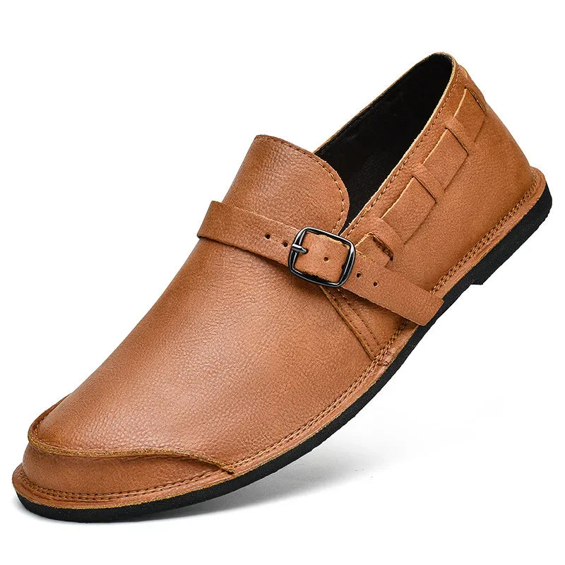 Lorenzo Vitale Buckled Leather Loafers