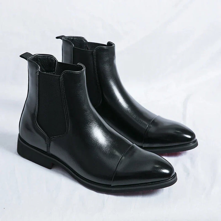 Annibale Carracci Leather Chelsea Boots