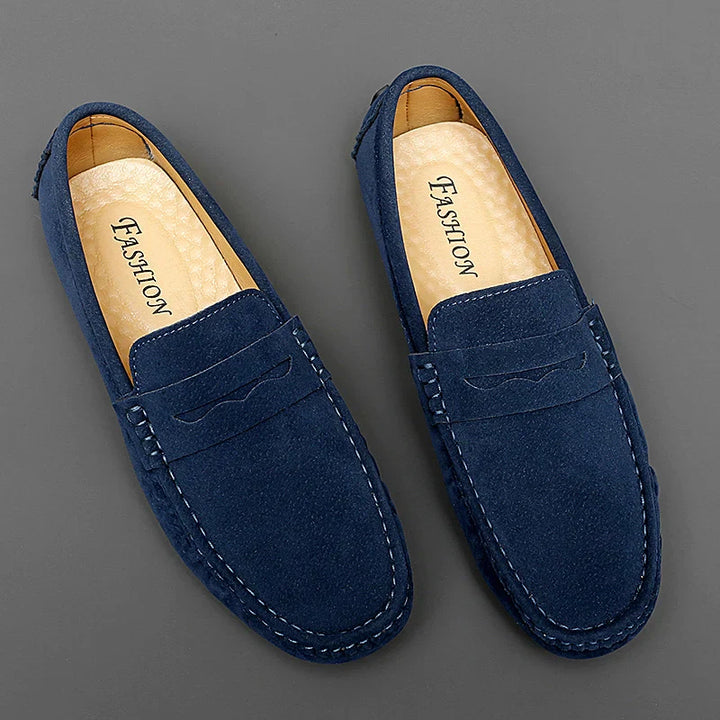 Suede Boat Loafers