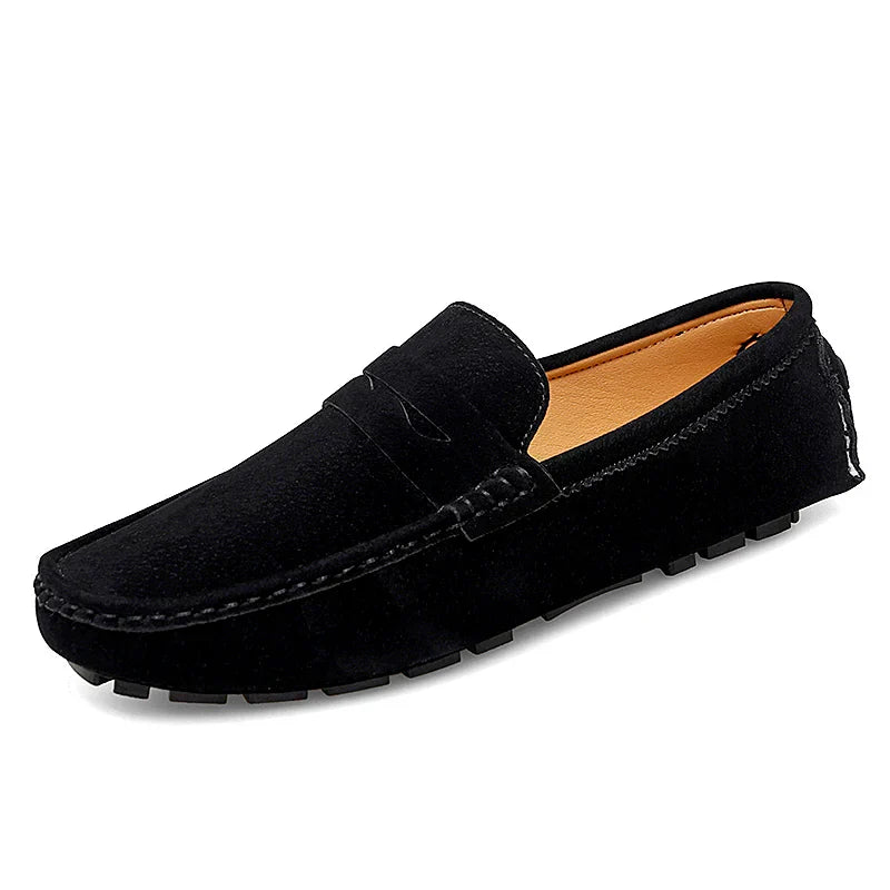 Suede Boat Loafers