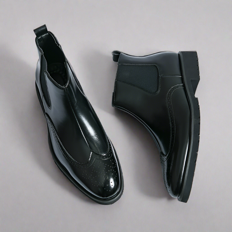 Dwight | Faux Leather Chelsea Boots