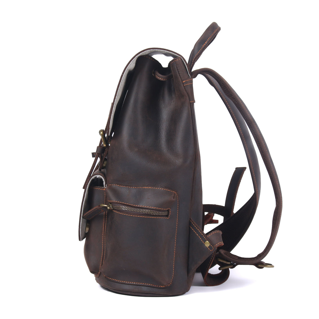 Leather Drawstring Backpack | NASHVILLE