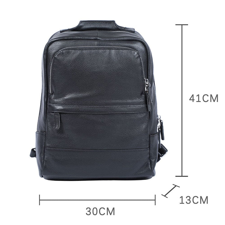 Black Leather Bookbag | SAN DIEGO