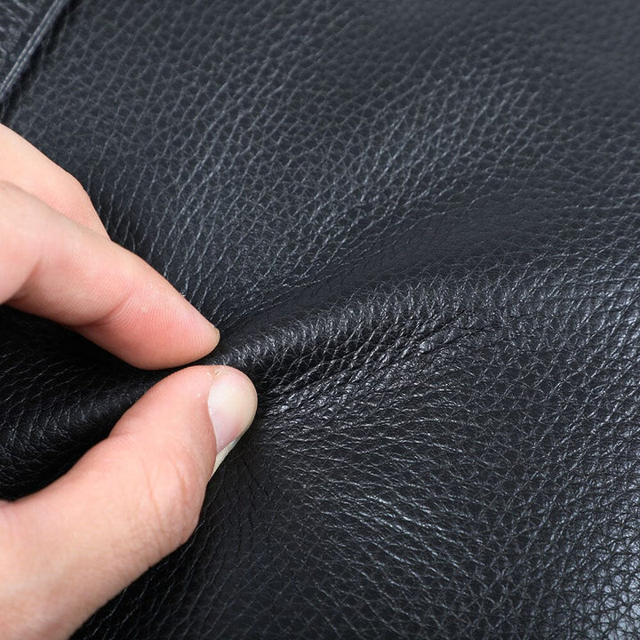 Black Leather Bookbag | SAN DIEGO