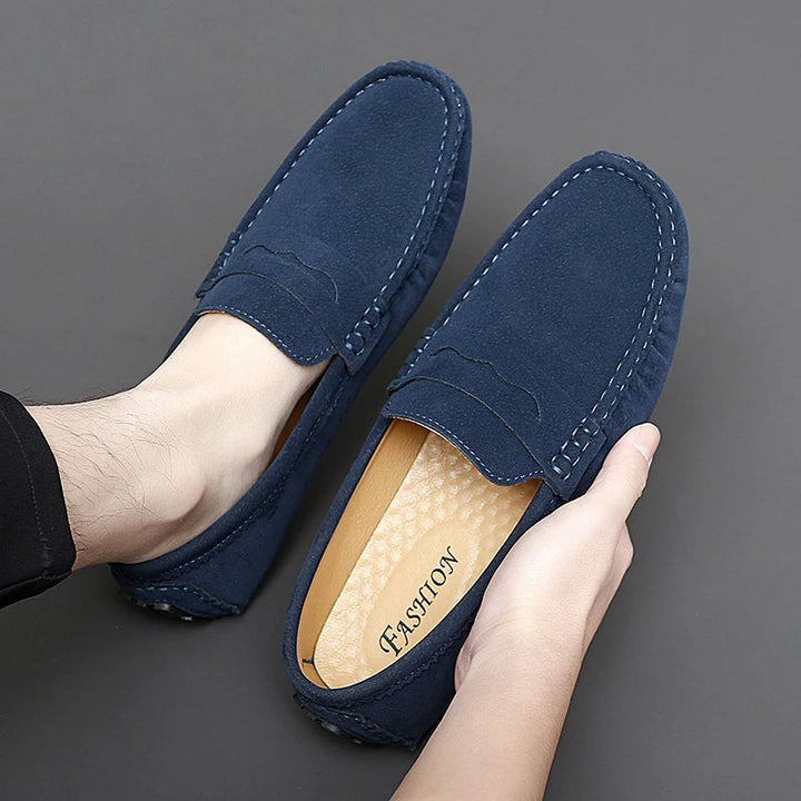 Suede Boat Loafers