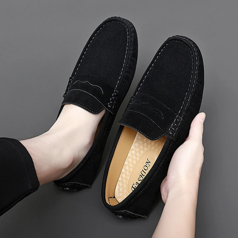 Suede Boat Loafers