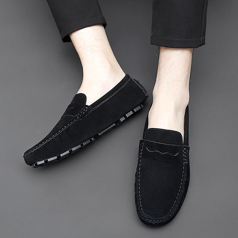 Suede Boat Loafers