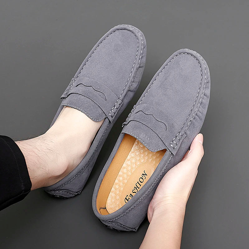 Suede Boat Loafers
