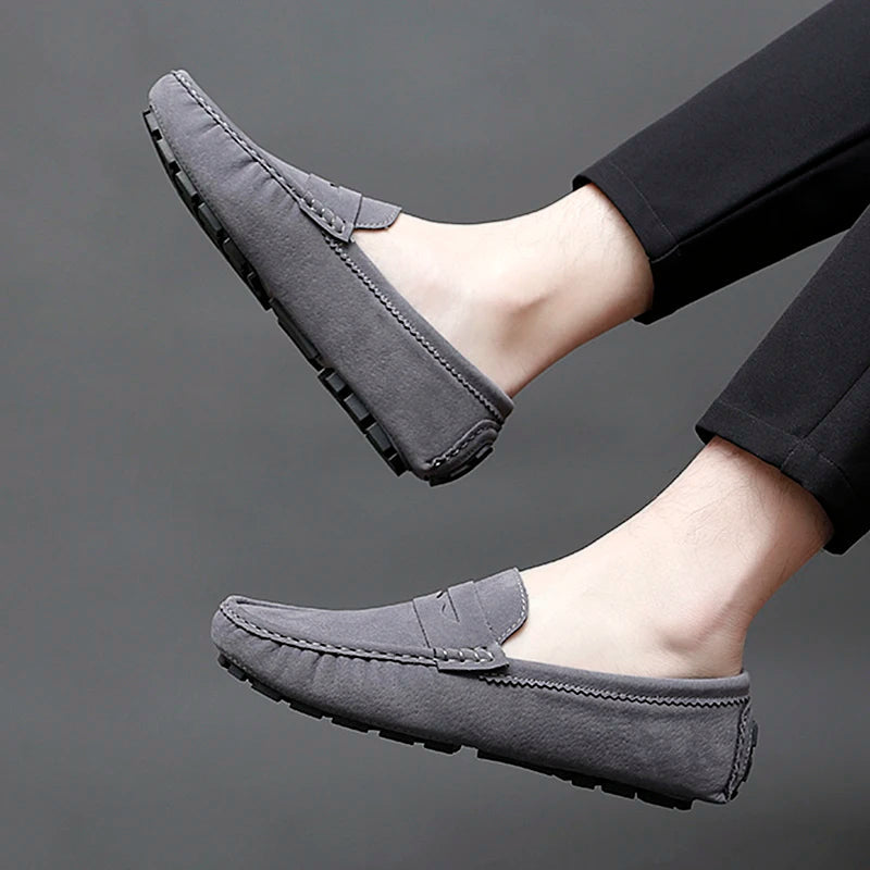 Suede Boat Loafers