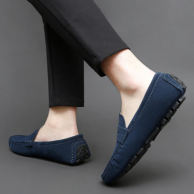 Suede Boat Loafers