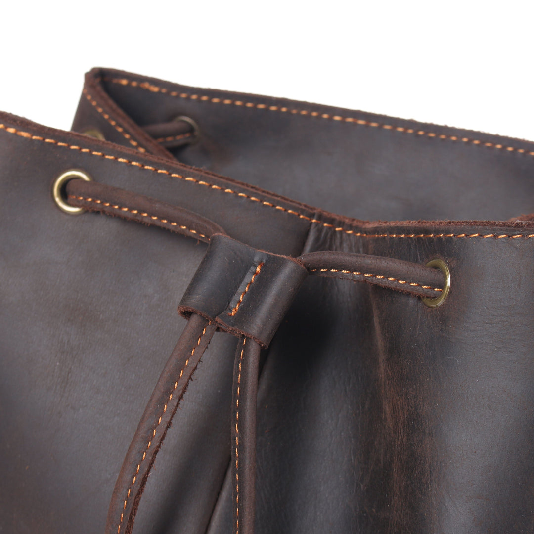 Leather Drawstring Backpack | NASHVILLE