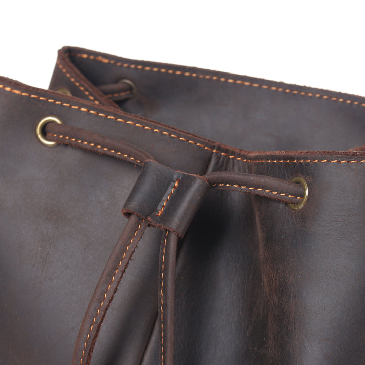 Leather Drawstring Backpack | NASHVILLE