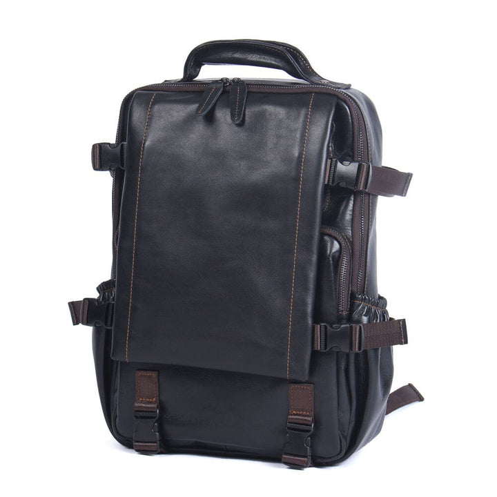 Black Leather Backpack | PHOENIX