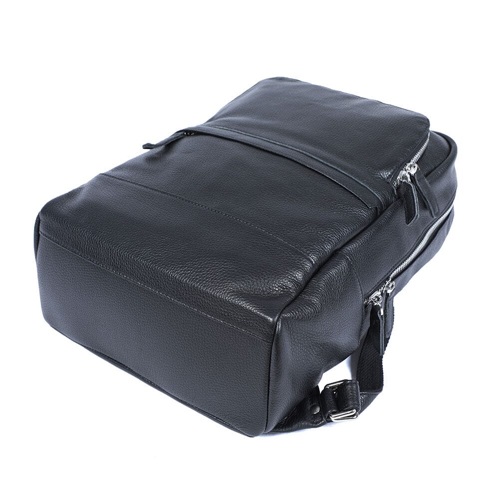 Black Leather Bookbag | SAN DIEGO