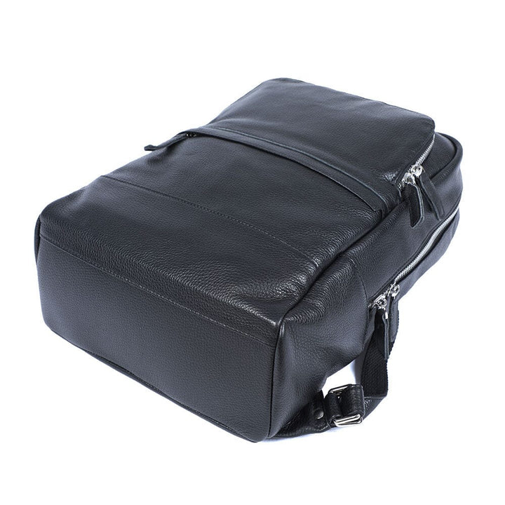 Black Leather Bookbag | SAN DIEGO