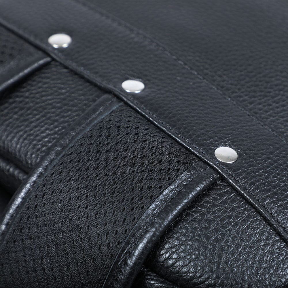 Black Leather Bookbag | SAN DIEGO