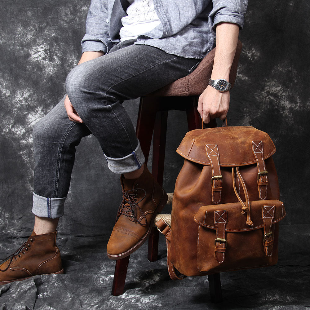 Leather Backpack | DES MOINES