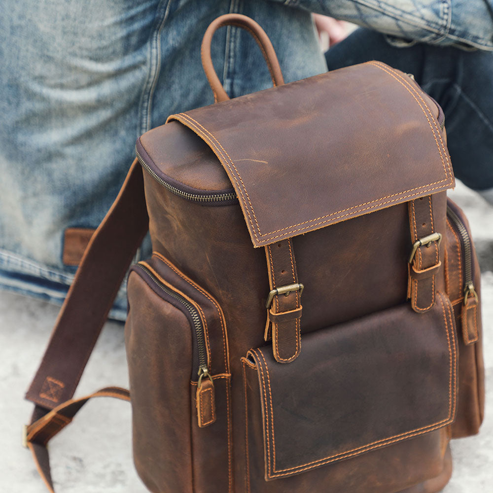 Leather Backpack | KANSAS