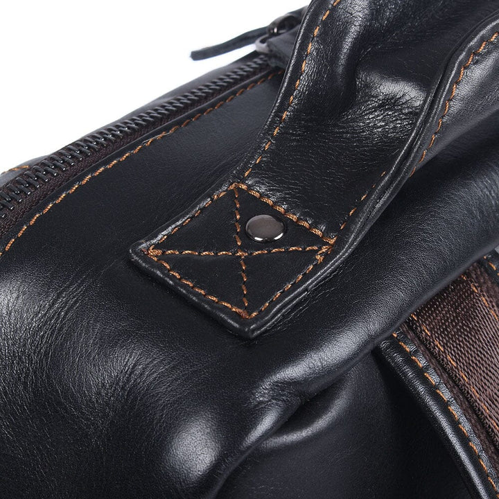 Black Leather Backpack | PHOENIX