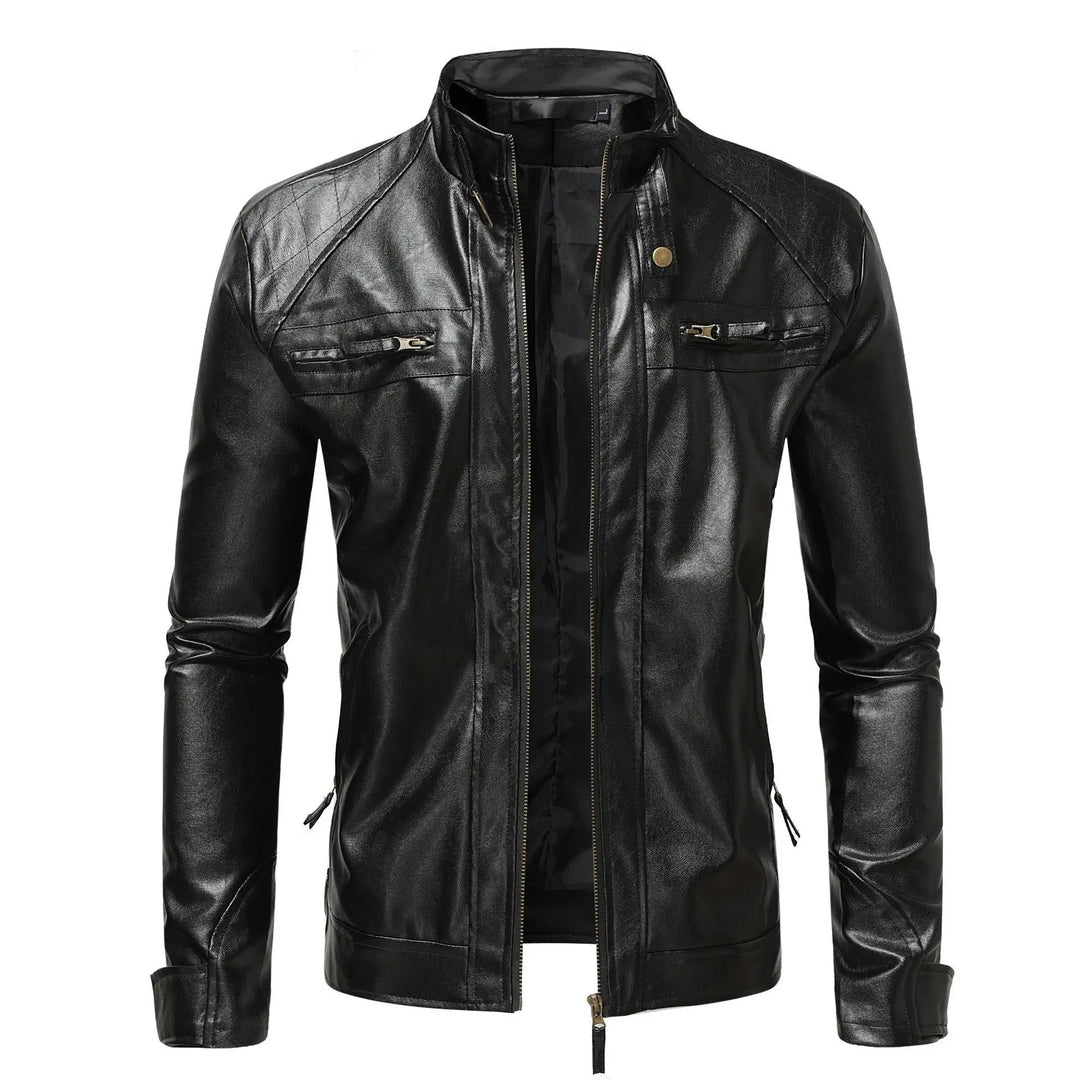 Elegant Men's Leather Jacket