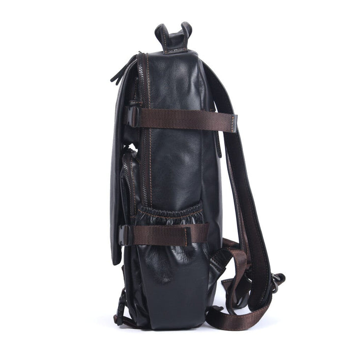 Black Leather Backpack | PHOENIX