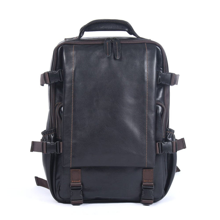Black Leather Backpack | PHOENIX