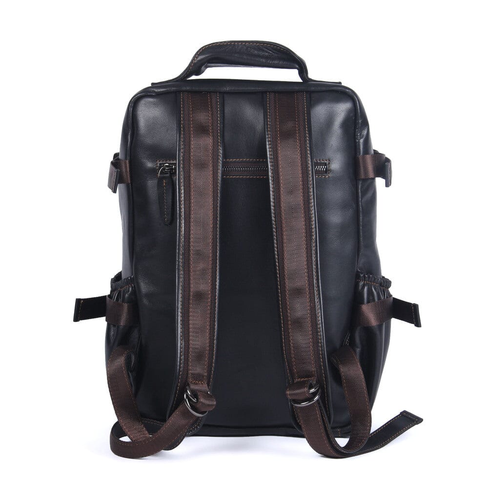 Black Leather Backpack | PHOENIX