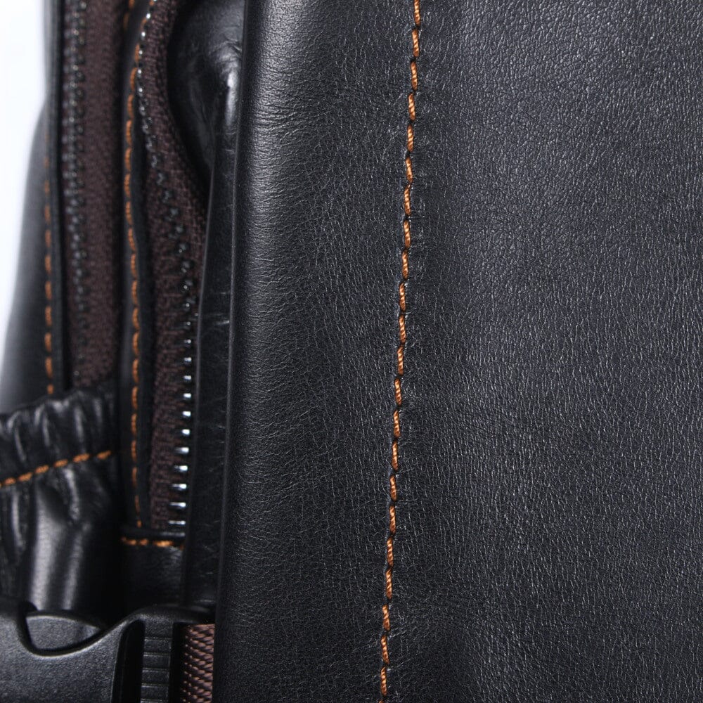 Black Leather Backpack | PHOENIX