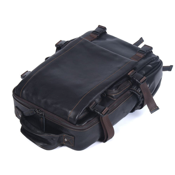 Black Leather Backpack | PHOENIX