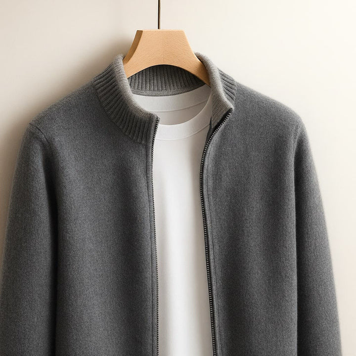 HARVEY™|ELEGANT WOOL ZIP JACKET