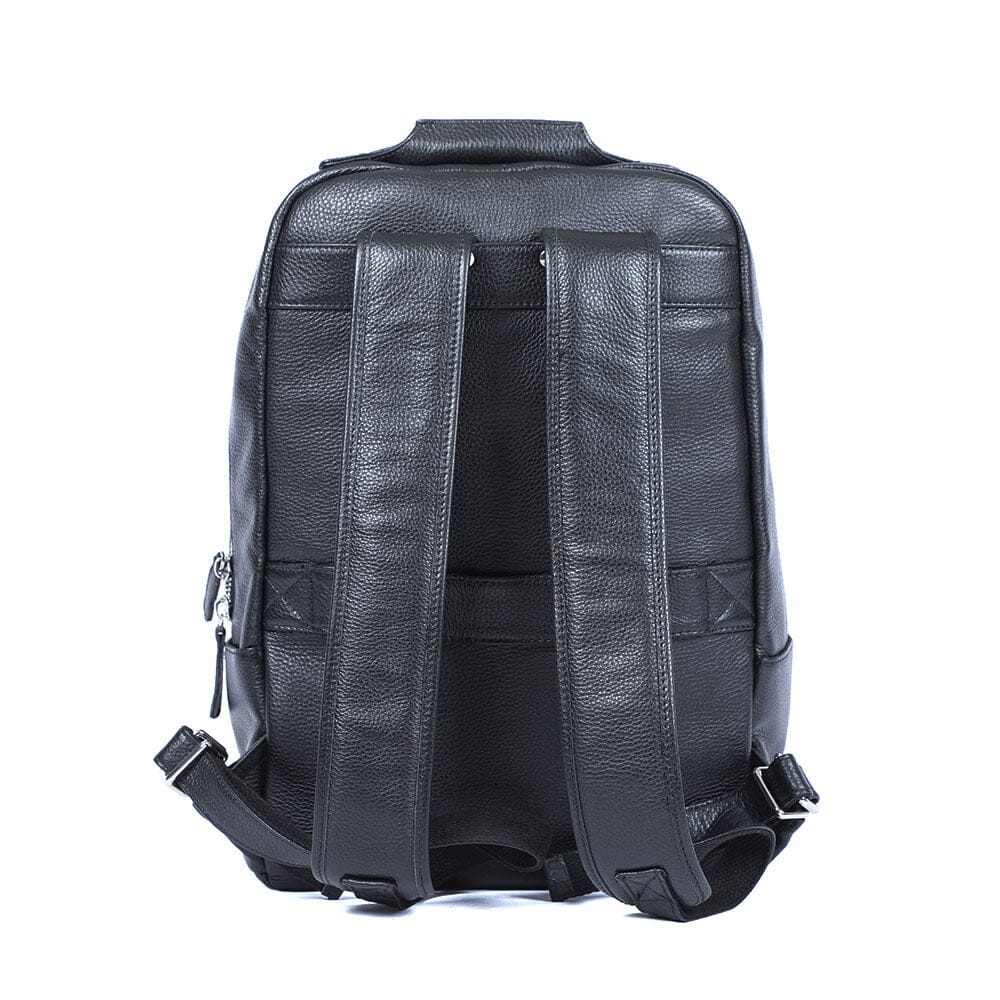 Black Leather Bookbag | SAN DIEGO