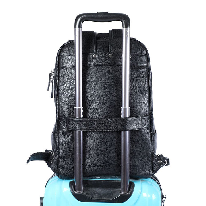 Black Leather Bookbag | SAN DIEGO